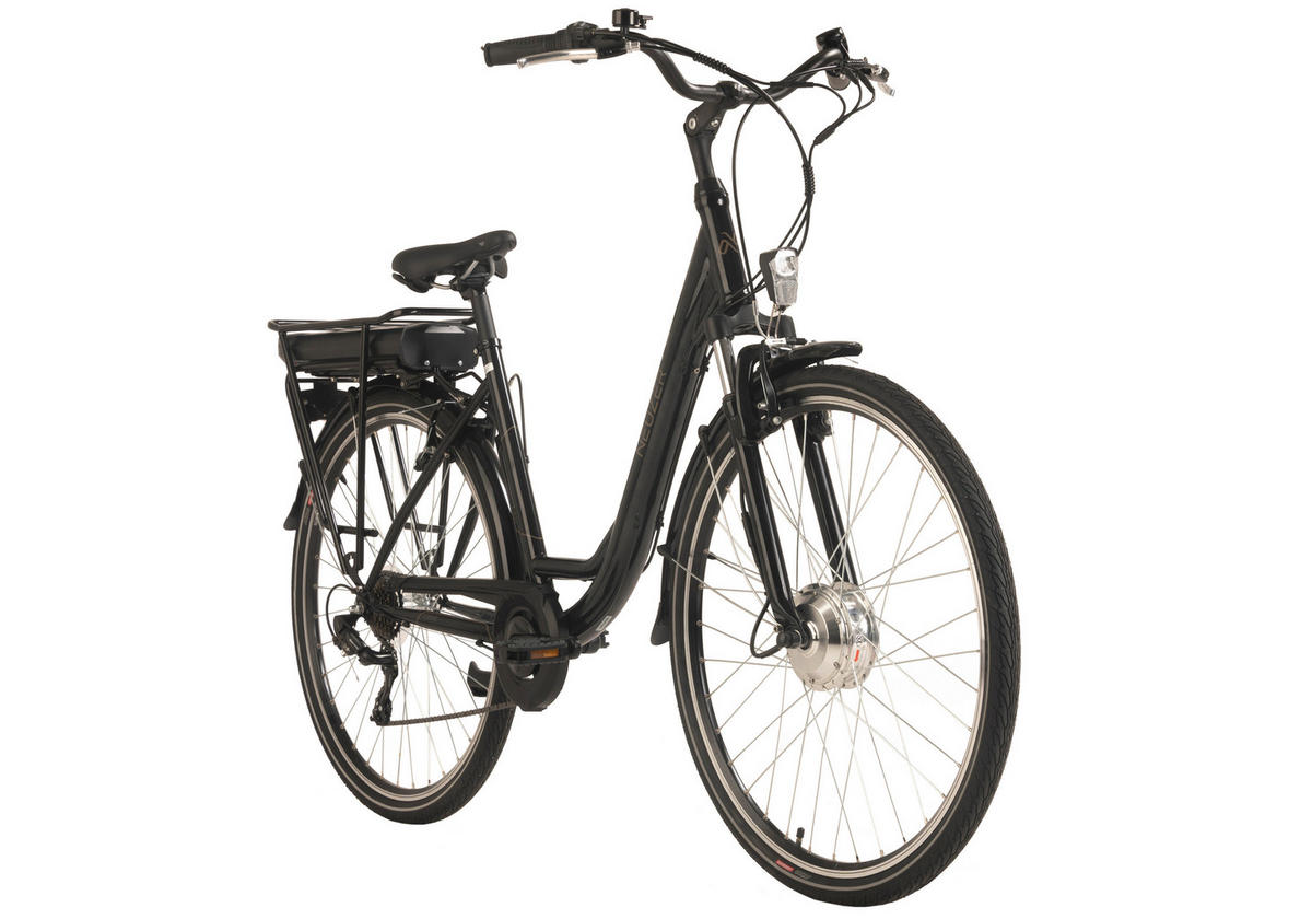 Hollandia City E-Bike Lido 334E 28 Zoll Rahmenhöhe 49 cm 8 Gänge schwarz schwarz ca. 250 W ca. 36 V ca. 28 Zoll Lido - schwarz - Hollandia