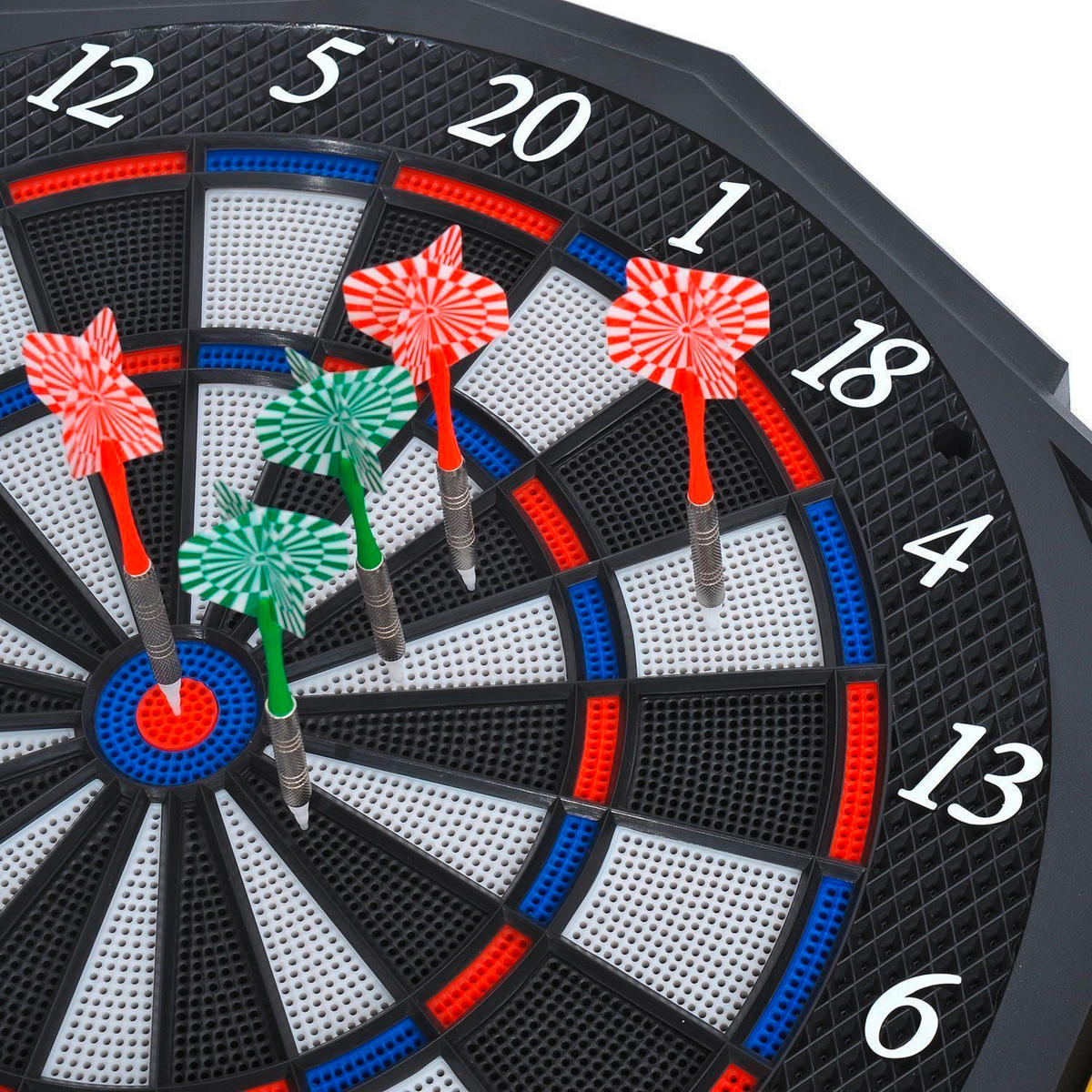 HOMCOM Dartscheibe B/H/L: ca. 49x5,5x54,6 cm Elektronische_Dartscheibe - schwarz (54,60/49,00/5,50cm) - HOMCOM