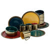 CreaTable Kombiservice RUSTIKAL - Collection bunt Steinzeug 16 tlg. RUSTIKAL - Collection - bunt - CreaTable