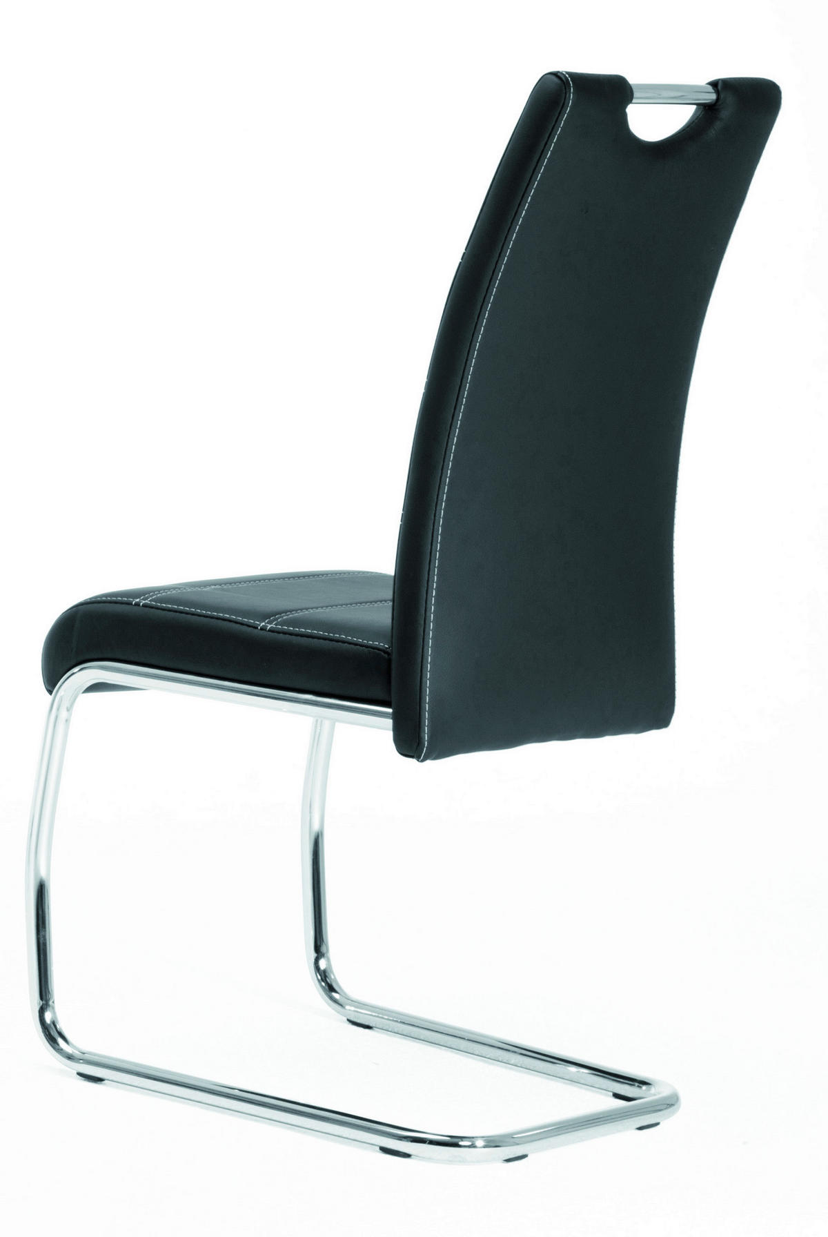 Schwingstuhl Flora schwarz Kunstleder B/H/T: ca. 43x98x59 cm Flora - schwarz/Chrom (43,00/98,00/59,00cm)