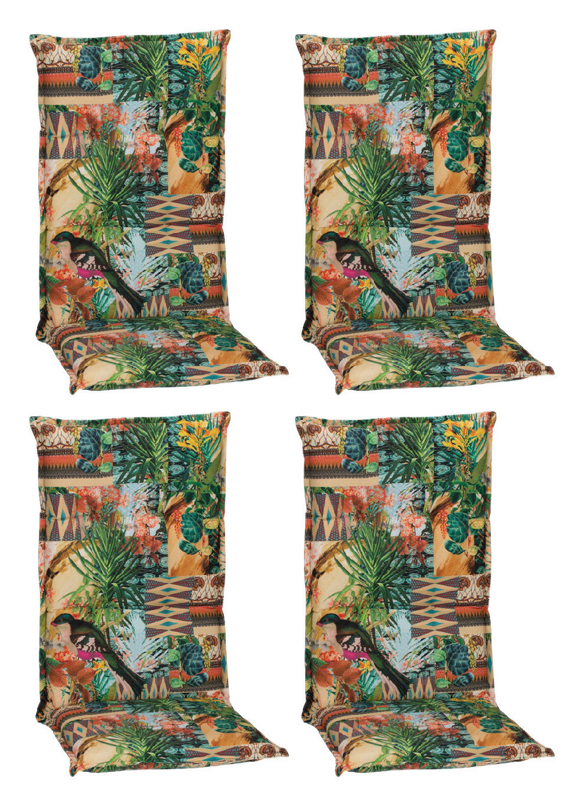 Beo Saumauflage für Hochlehner Texas bunt Polyester-Mischgewebe B/H/S: ca. 46x98x8 cm 4er Set Texas - bunt (46,00/98,00cm) - Beo