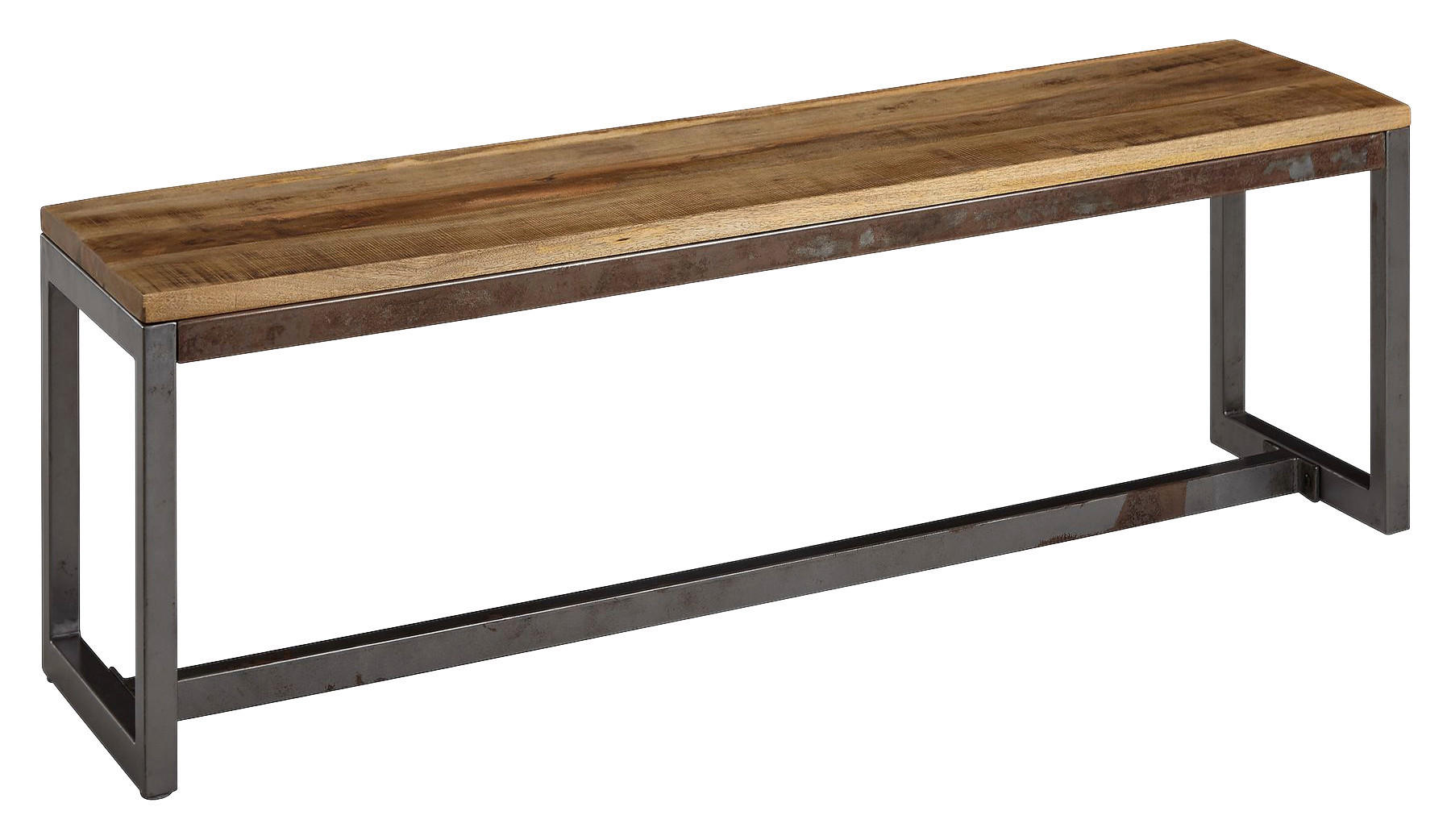 Eckbank natur B/H/T: ca. 120x46x45 cm Esszimmersitzbank - natur (120,00/46,00/45,00cm) - Wohnling