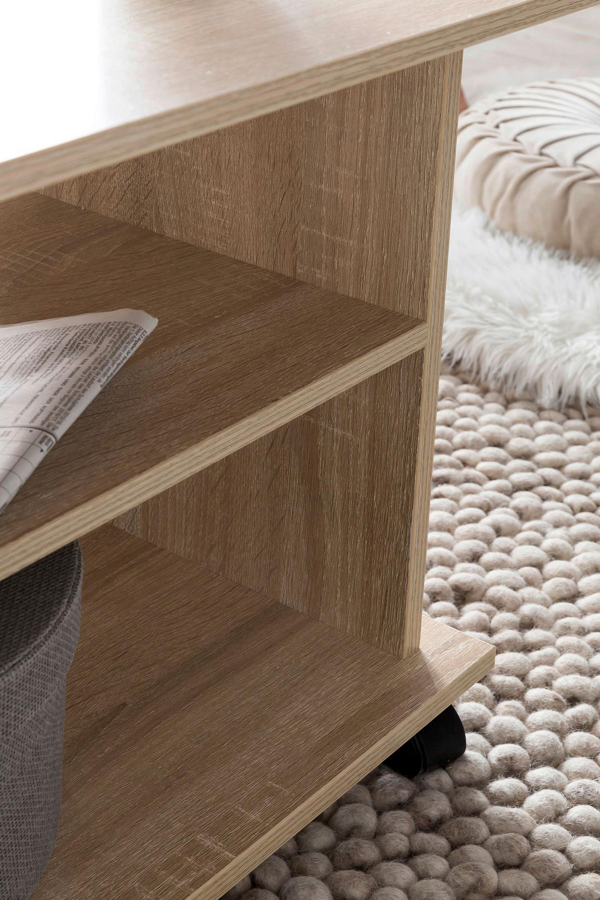 Couchtisch braun B/H/T: ca. 95x51x54 cm Couchtisch - braun (95,00/51,00/54,00cm) - Wohnling