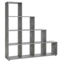 Stufenregal Bergamo 2 Beton Optik B/H/T: ca. 155x156x33 cm Bergamo 2 - (155,00/156,00/33,00cm)
