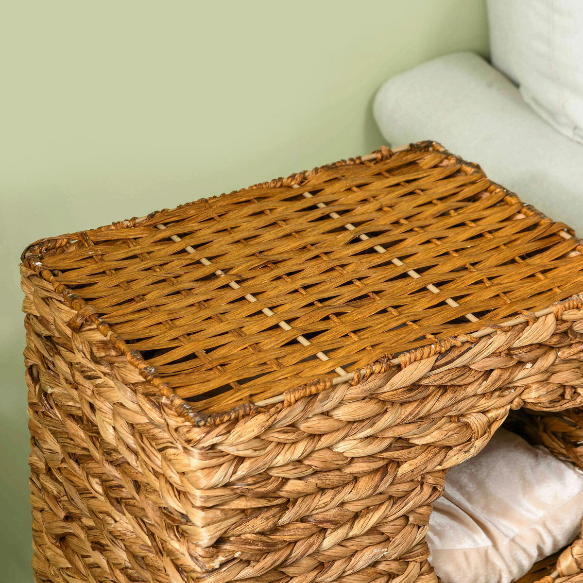 PawHut Kratztonne braun Stahl B/H/L: ca. 31x76x40 cm Kratztonne - braun (40,00/31,00/76,00cm) - PawHut