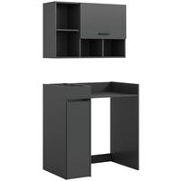 Waschmaschinenumbauschrank Free anthrazit B/H/T: ca. 95x195x60 cm Free - anthrazit (95,00/195,00/60,00cm) - xonox.home