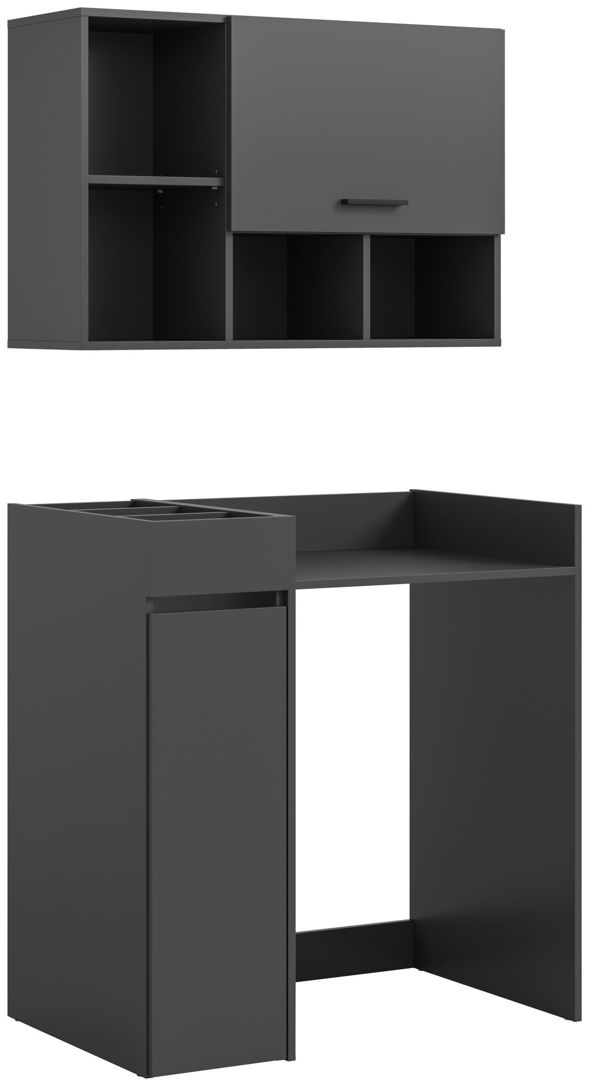 Waschmaschinenumbauschrank Free anthrazit B/H/T: ca. 95x195x60 cm Free - anthrazit (95,00/195,00/60,00cm) - xonox.home