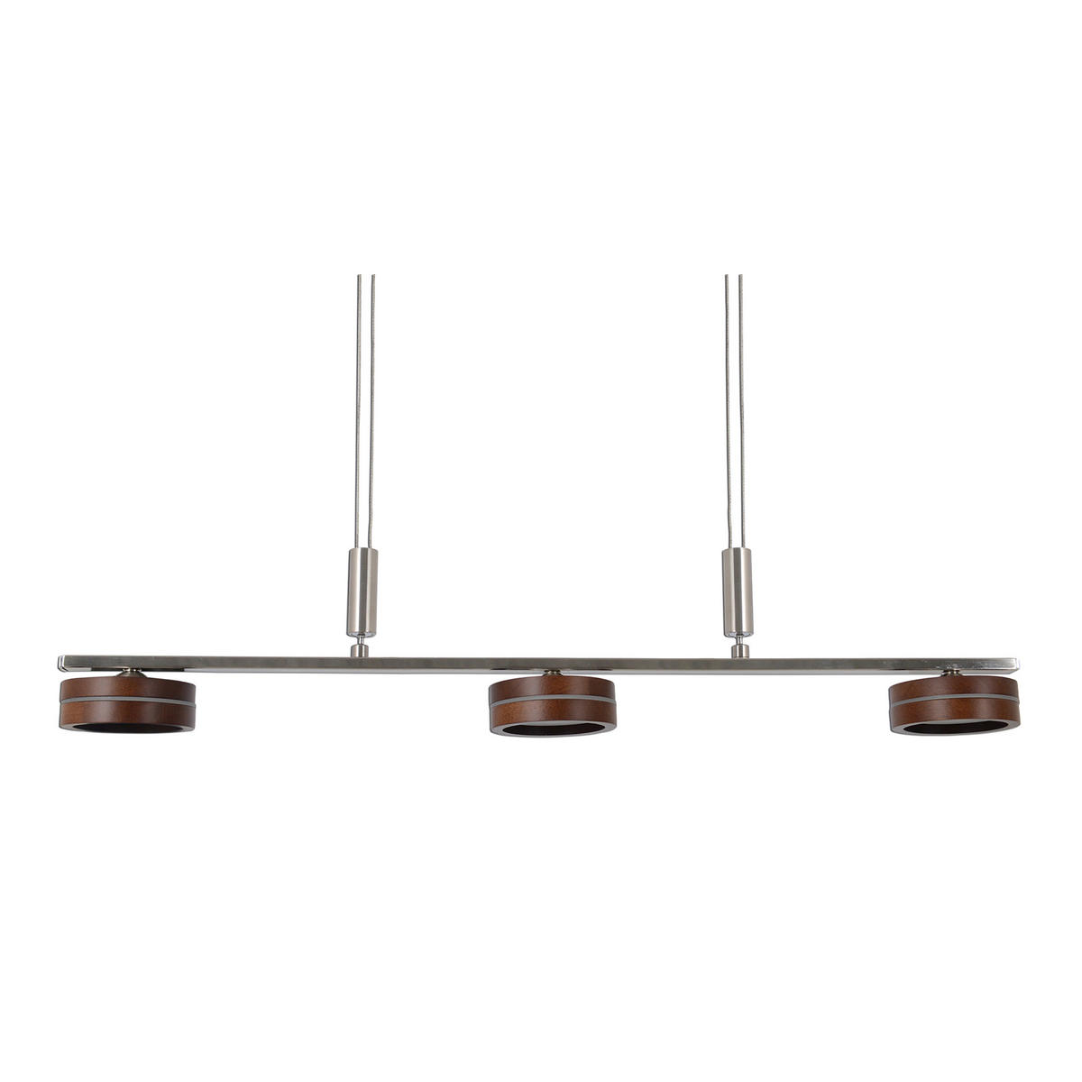 Näve Leuchten Pendelleuchte 6091614 braun Metall Holz B/H/T: ca. 10x80x75 cm null 3 Brennstellen Triberg - braun (10,00/80,00/75,00cm) - Näve Leuchten
