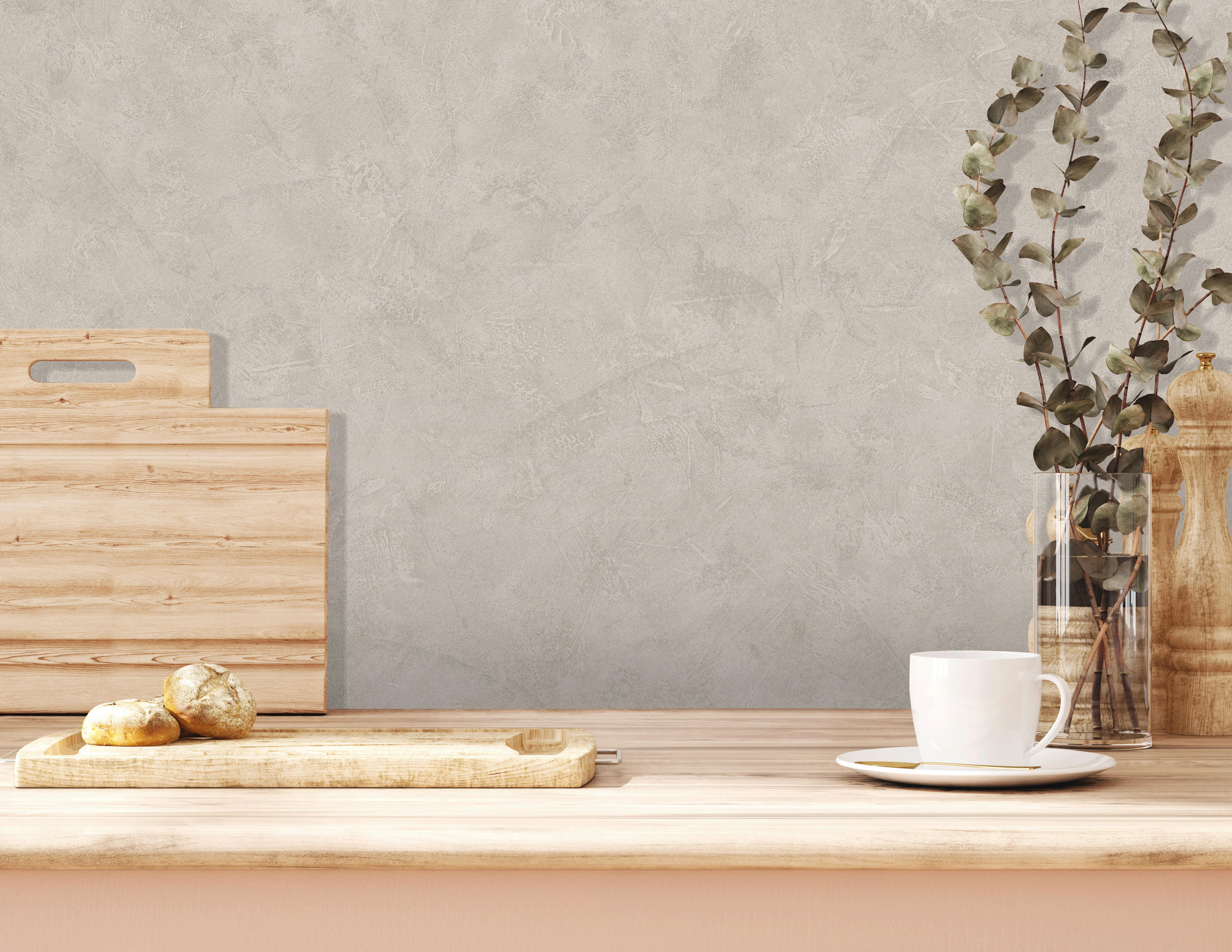 Thumbnail - UGEPA Vinyltapete Struktur Sandgrau B/L: ca. 53x1005 cm