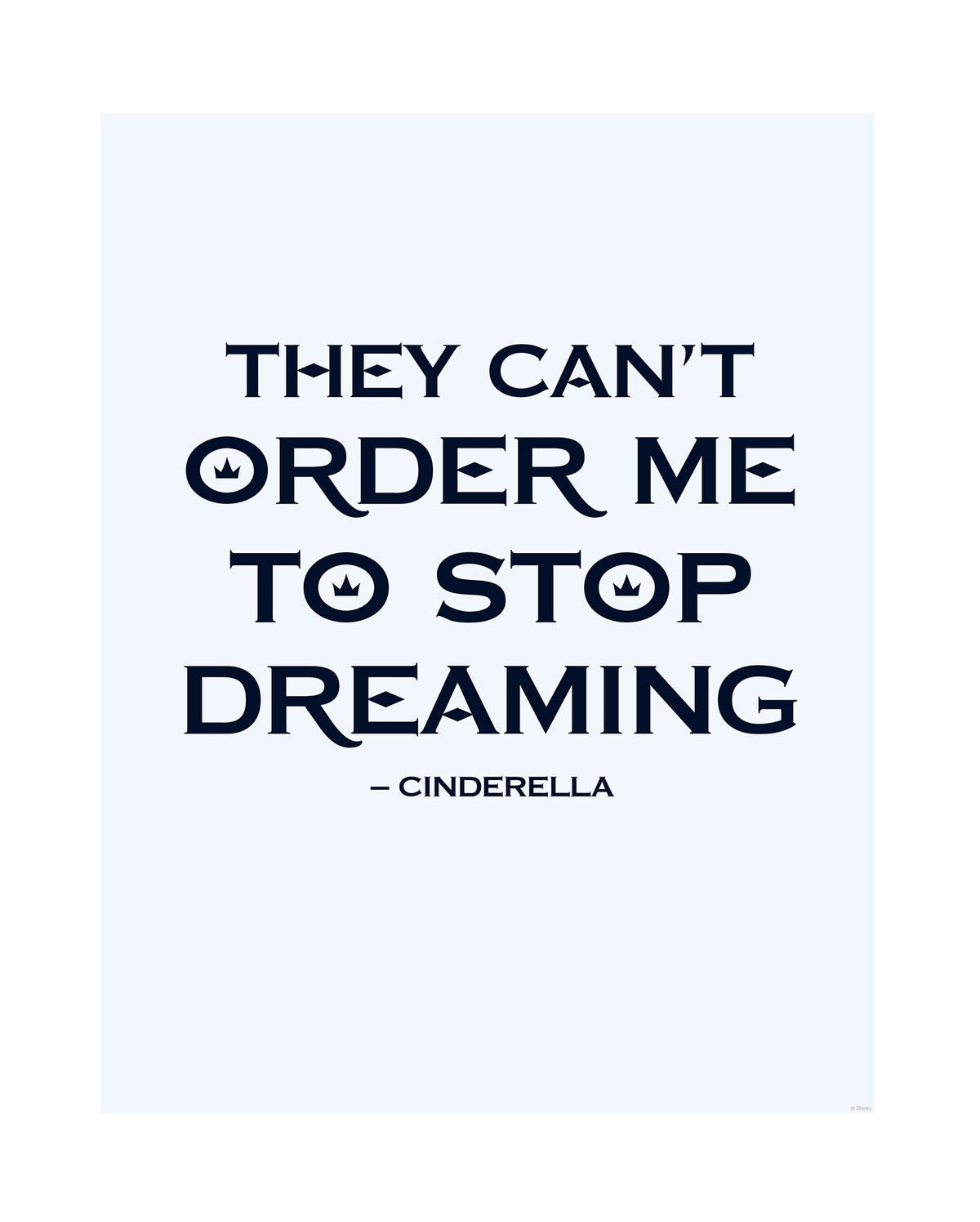 Komar Poster Cinderella Quote Disney B/L: ca. 40x50 cm Cinderella Quote - (40,00/50,00cm) - Komar