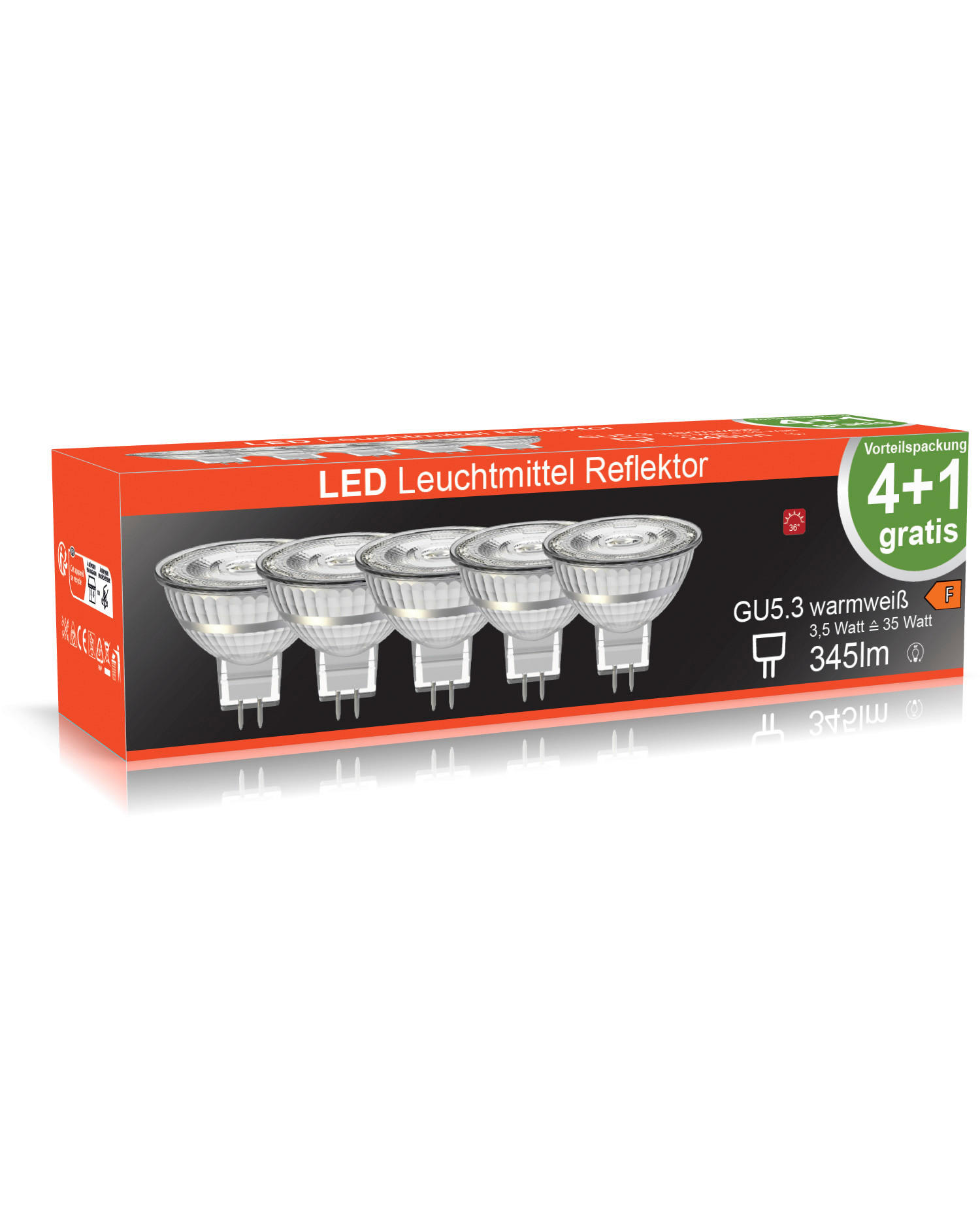 Blulaxa LED-Reflektorlampen GU5.3 LED-Reflektorlampe_5erSet GU5,3 - Blulaxa