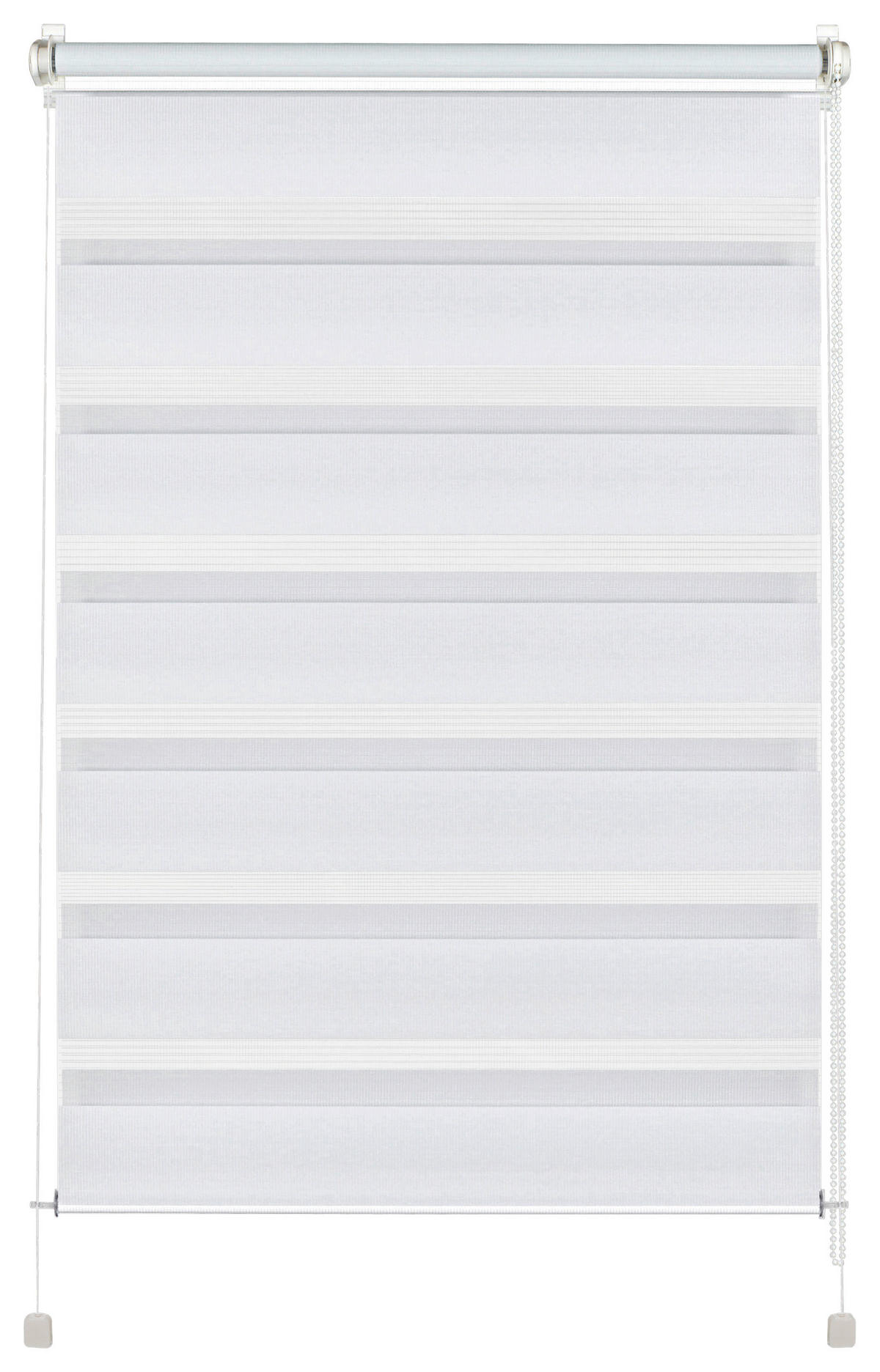 Doppelrollo weiß B/L: ca. 40x150 cm Doppelrollo_mit_Seitenverspannung - weiß (40,00/150,00cm) - Boviva
