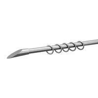 Stilgarnituren Zylinder Chrom Edelstahl D: ca. 1,6 cm ausziehbar von ca. 130 bis 240 cm 1.0 Läufe Zylinder - Chrom (1,60cm) - ACUS design collection