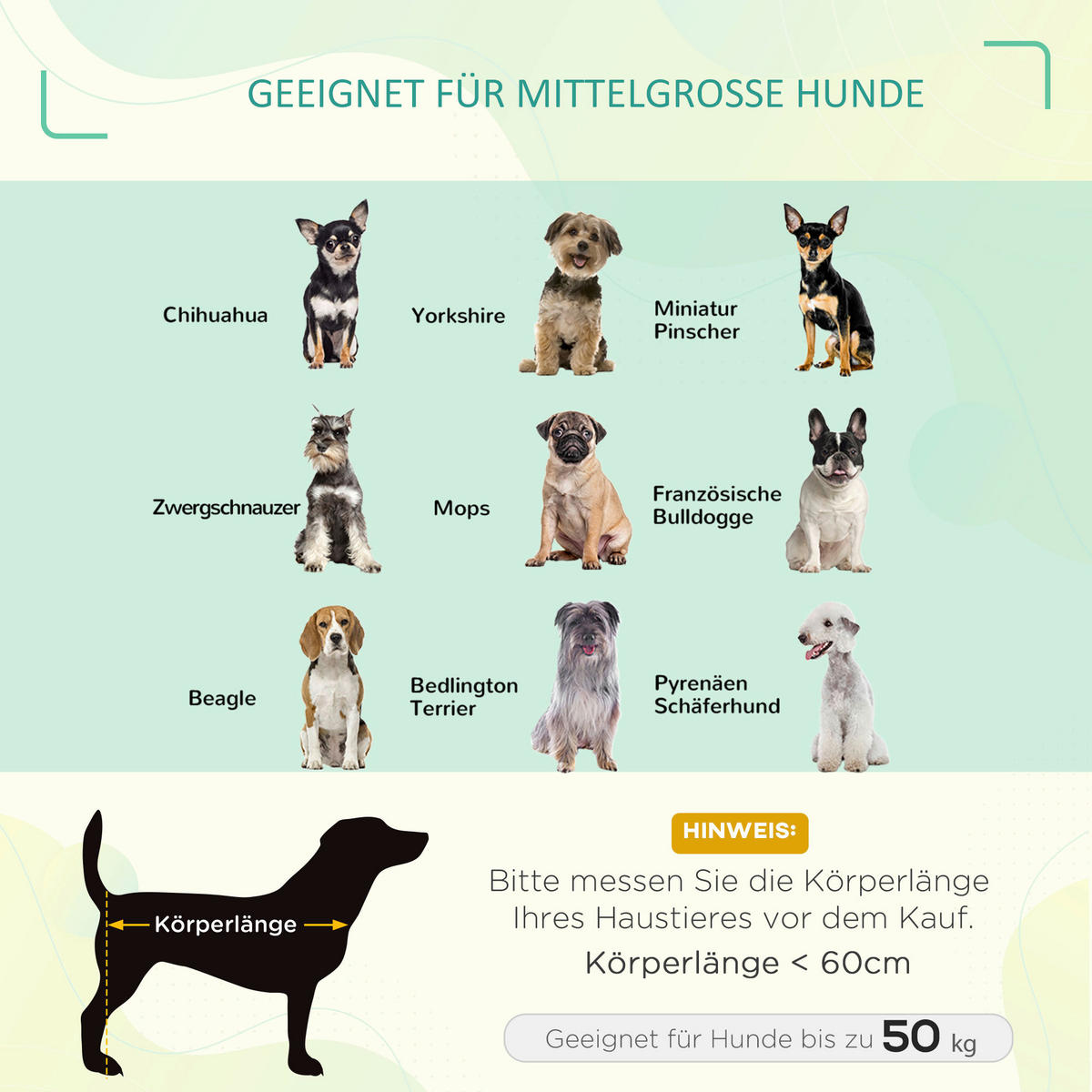 PawHut Hunde-Zubehör blau Edelstahl B/H/L: ca. 61x76x18 cm Hundebett - blau (18,00/61,00/76,00cm) - PawHut