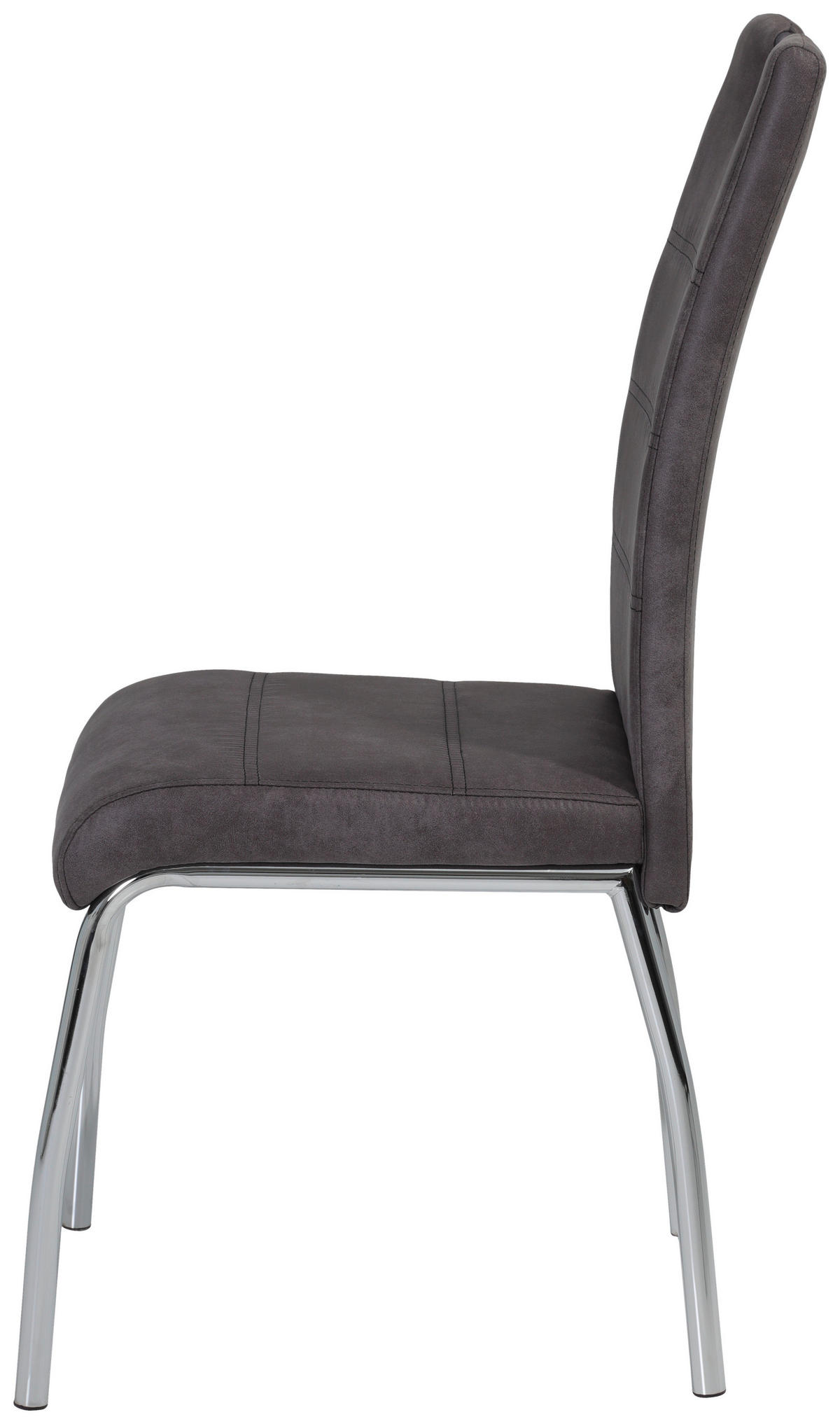 Stuhl Susi 4er Set anthrazit Vintage Microfaser B/H/T: ca. 44x98x61 cm Susi 4er Set - anthrazit (44,00/98,00/61,00cm) - Hela