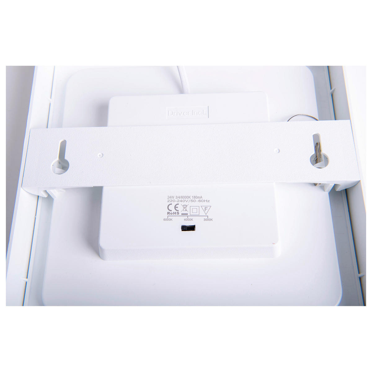 Näve Leuchten LED-Ein-/Aufbauleuchte weiß Kunststoff Metall B/H/T: ca. 22,7x3,5x22,7 cm KOMPLEX - weiß (22,70/3,50/22,70cm) - Näve Leuchten