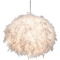 Nowa Pendelleuchte 30129107 weiß Metall Polyester H/D: ca. 150x60 cm E27 1 Brennstellen DUCKY - weiß (60,00/150,00cm) - Nowa