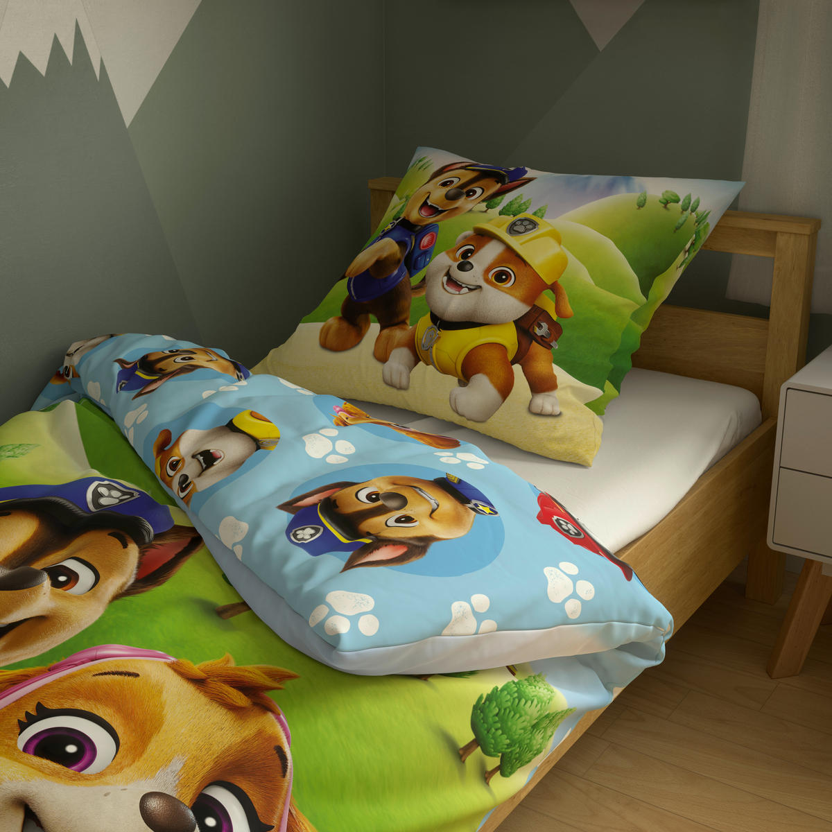 Microfaser Bettwäsche Bettwäsche_Microfaser_Paw_Patrol - bunt (135,00/200,00cm) - Paw Patrol