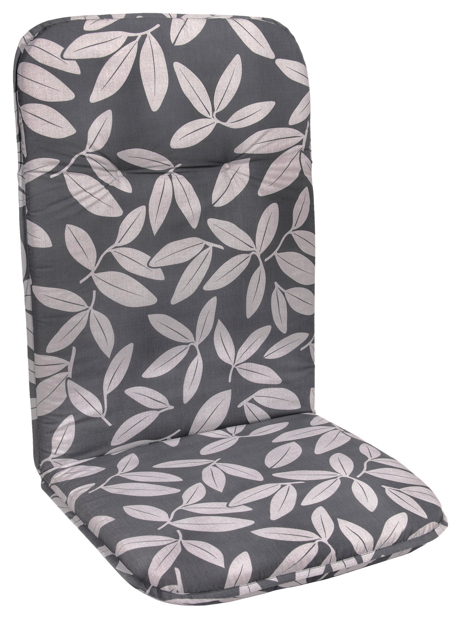 Neutral Auflage Floral grau Polyester B/H/L: ca. 50x5x116 cm Floral - grau (116,00/50,00/5,00cm) - Neutral