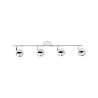 SPOT Light Spotbalken 2502428 weiß Chrom Metall B/H/T: ca. 69x16x8 cm GU10 4 Brennstellen Bianca - weiß/Chrom (69,00/16,00/8,00cm) - SPOT Light