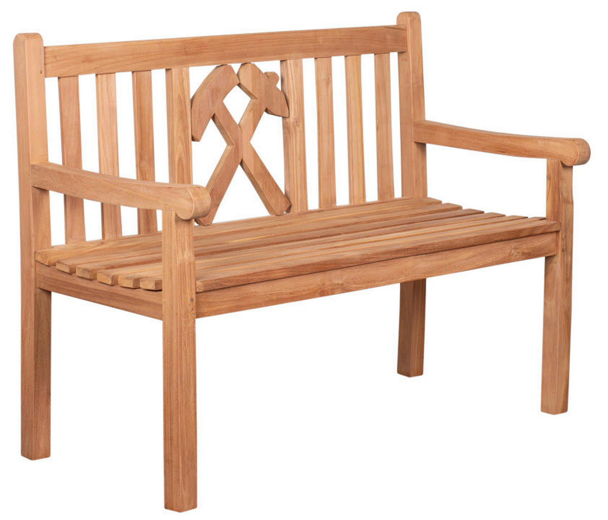 deVries Gartenbank Woodie natur Teakholz B/H/T: ca. 120x89x60 cm Woodie - natur (120,00/89,00/60,00cm) - deVries