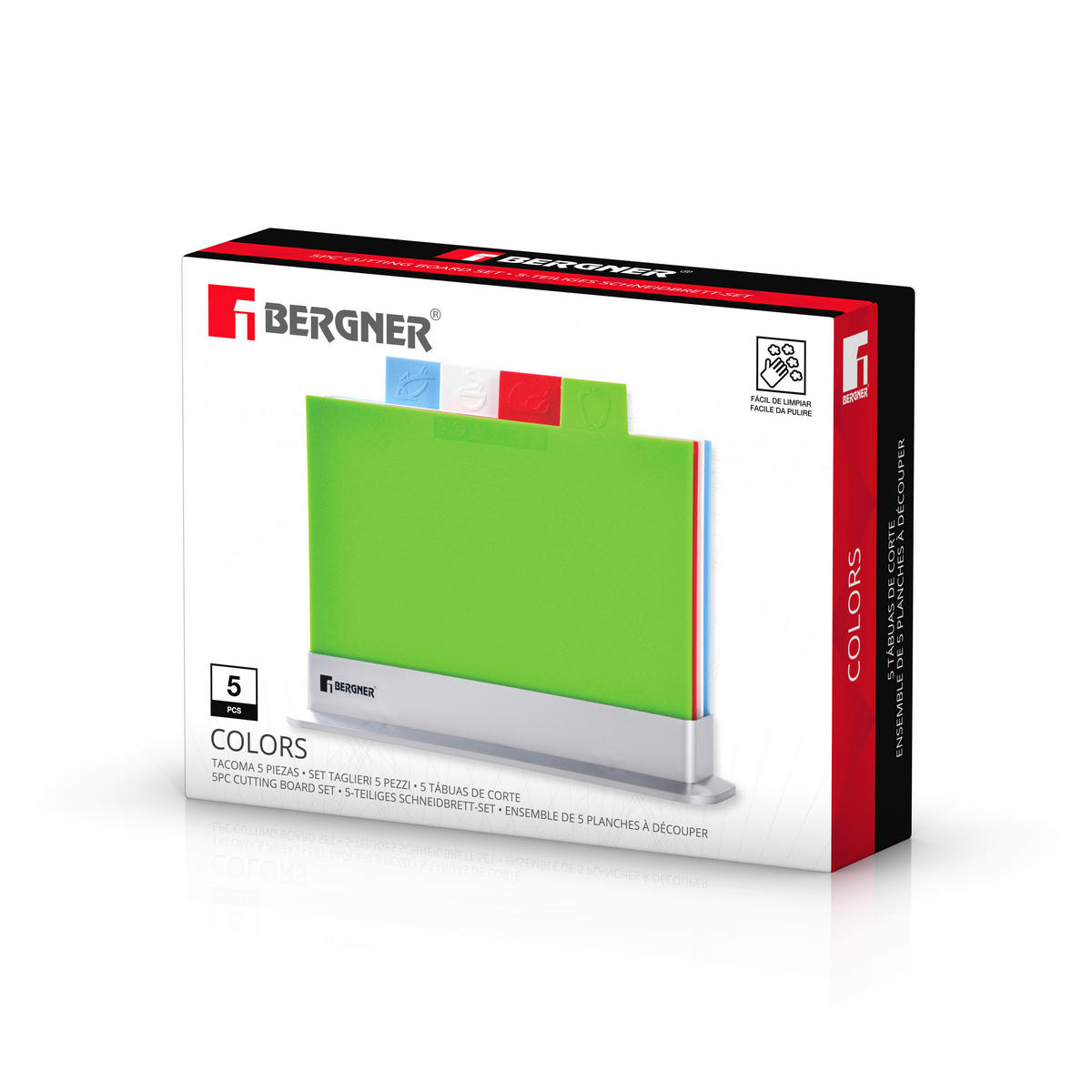 BERGNER Schneidbrettset Colors Colors - multicolor - BERGNER