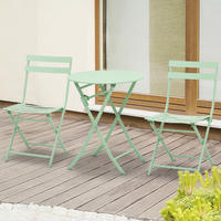 Outsunny Gartenmöbel-Set mint Metall Gartenmöbel-Set - mint - Outsunny