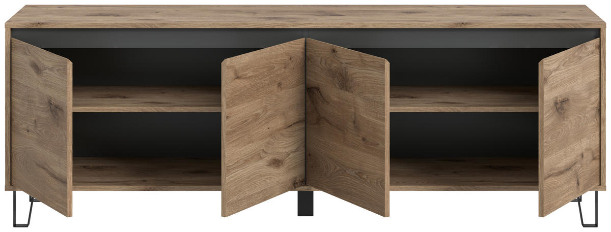 TV-Lowboard Balton Oak Eiche Viking Nachbildung B/H/T: ca. 184x67x40 cm Balton - Oak (184,00/67,00/40,00cm)