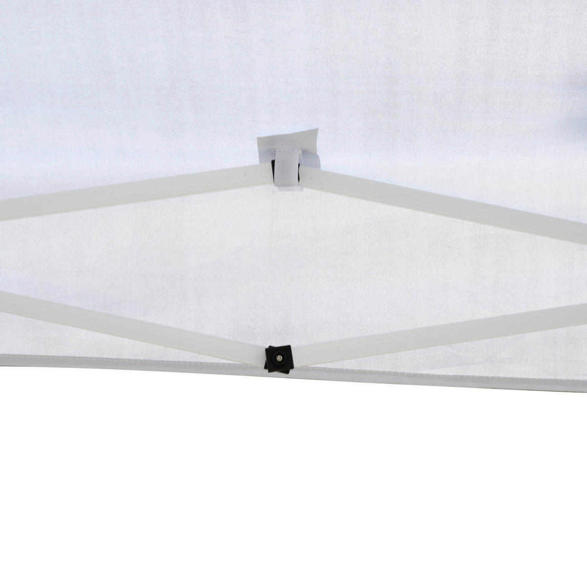 Outsunny Faltpavillon weiß Stoff B/H/L: ca. 295x255x295 cm Faltpavillon - weiß (295,00/295,00/255,00cm) - Outsunny