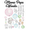 Dekosticker Spruch bunt B/L: ca. 25x35 cm 2 tlg. Dekosticker Wunder - bunt (25,00/35,00cm)