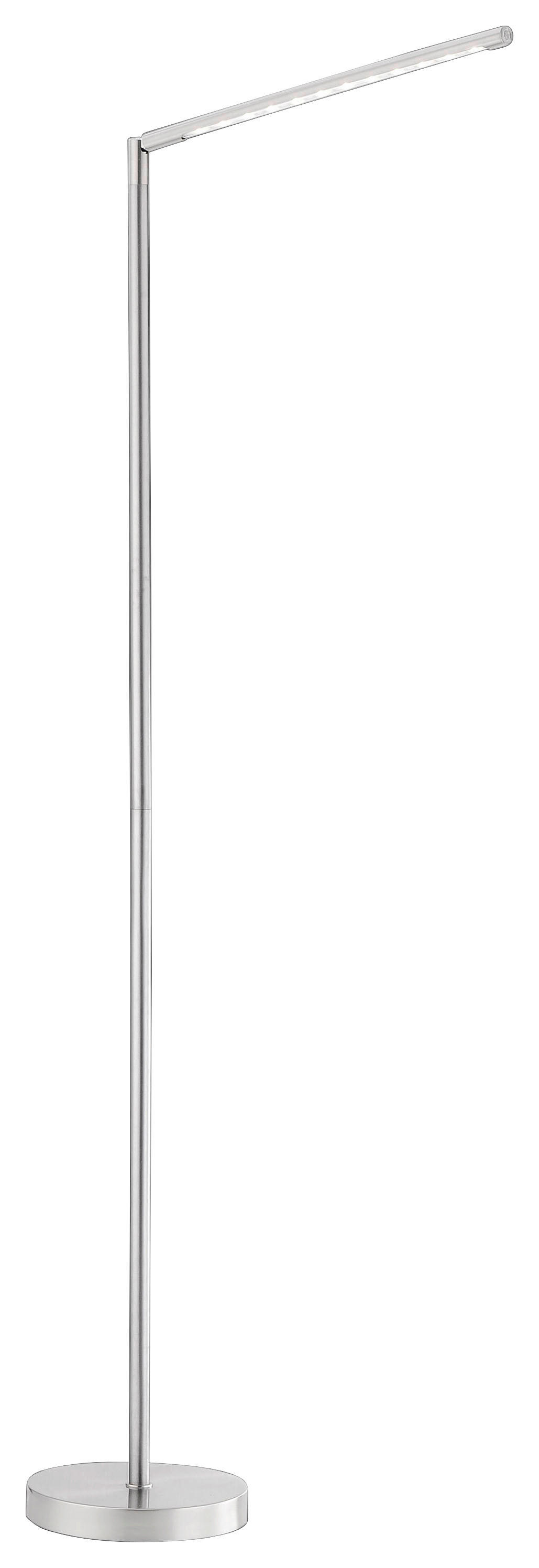 Just Light Stehleuchte 11012-55 stahlfarbig silber Metall H: ca. 125 cm LED-Stehleuchte_Dawda - stahlfarbig/silber (125,00cm) - Just Light