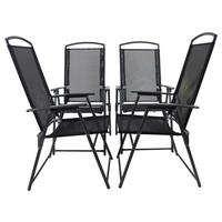 VCM Klappsessel 4er Set anthrazit Metall B/H/T: ca. 61x105x56 cm 4er Set - anthrazit (61,00/105,00/56,00cm) - VCM