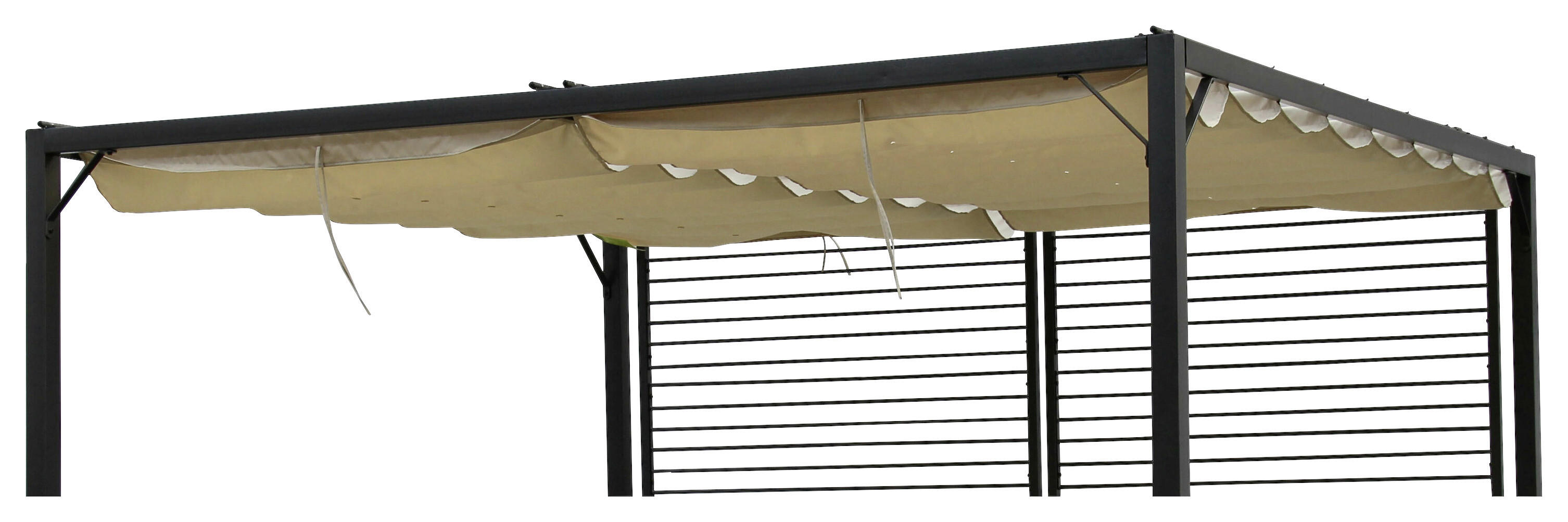 Grasekamp Ersatzdach für Flachdachpergola Venecia beige Polyester-Mischgewebe B/L: ca. 142x295 cm Venecia - beige (142,00/295,00cm) - Grasekamp
