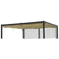 Grasekamp Ersatzdach für Flachdachpergola Venecia beige Polyester-Mischgewebe B/L: ca. 142x295 cm Venecia - beige (142,00/295,00cm) - Grasekamp