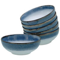 CreaTable Schüssel-Set Cascade blau Steinzeug Cascade - blau - CreaTable