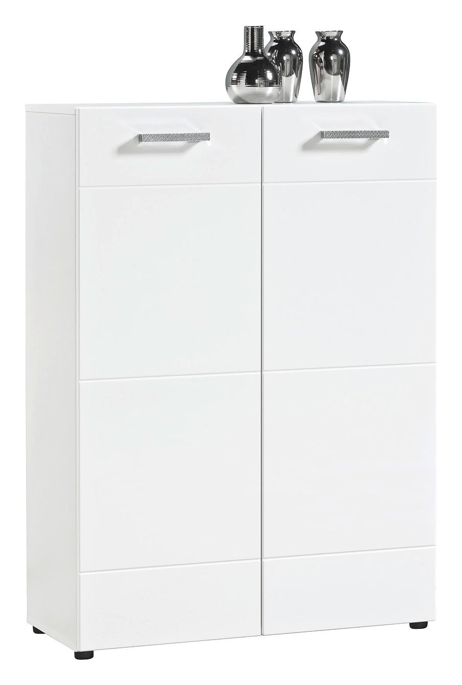 Kommode Kairo 1 weiß weiß Hochglanz B/H/T: ca. 79x111x34 cm Kairo 1 - weiß (79,00/111,00/34,00cm)