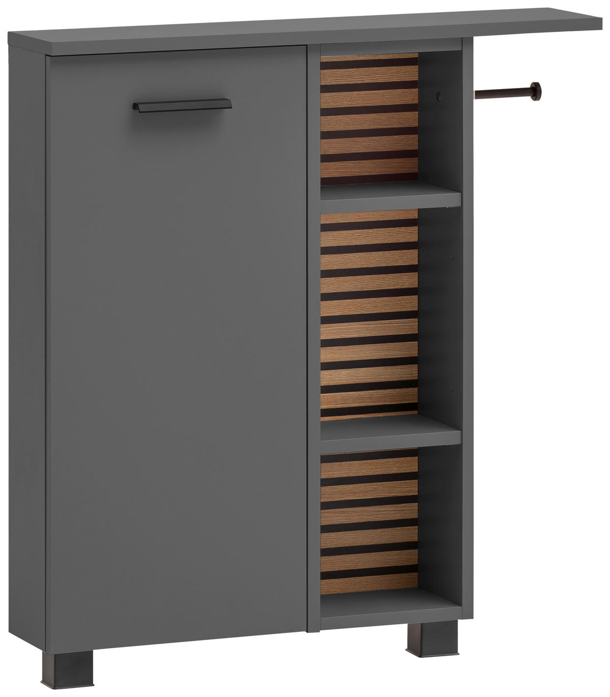 Unterschrank Katta anthrazit B/H/T: ca. 70,7x74,3x17 cm Katta - anthrazit (70,70/74,30/17,00cm) - Schildmeyer