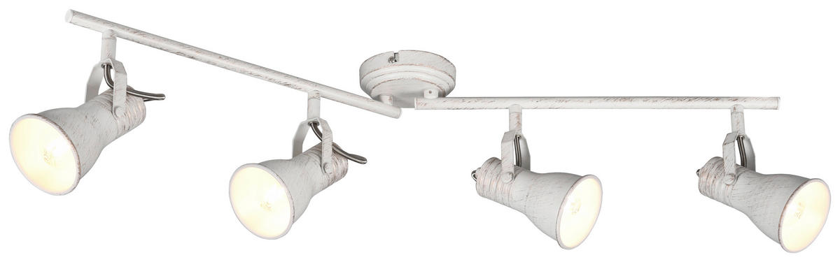 TRIO Strahler STEAM 813400427 weiß Metall B/H/T: ca. 77x17x10 cm E14 4 Brennstellen Steam - weiß (77,00/17,00/10,00cm) - Trio