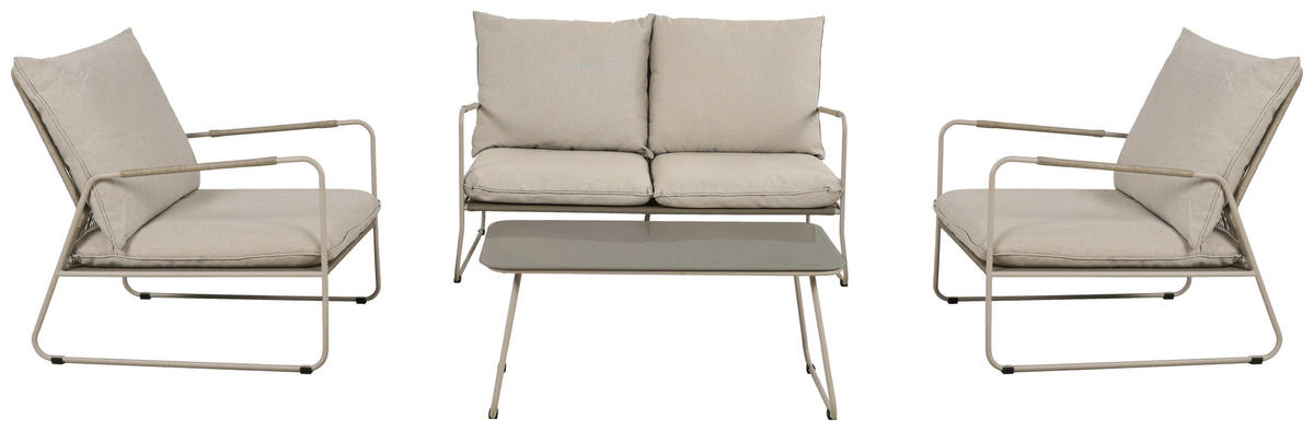 POCOline Gartensitzgruppe Faro beige Stahl Faro - beige - POCOline