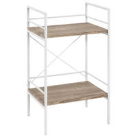 Regal  Eiche Nachbildung weiß lackiert MDF B/H/T: ca. 34x62x27 cm Mosel_Regal 21357 - weiß (34,00/62,00/27,00cm)