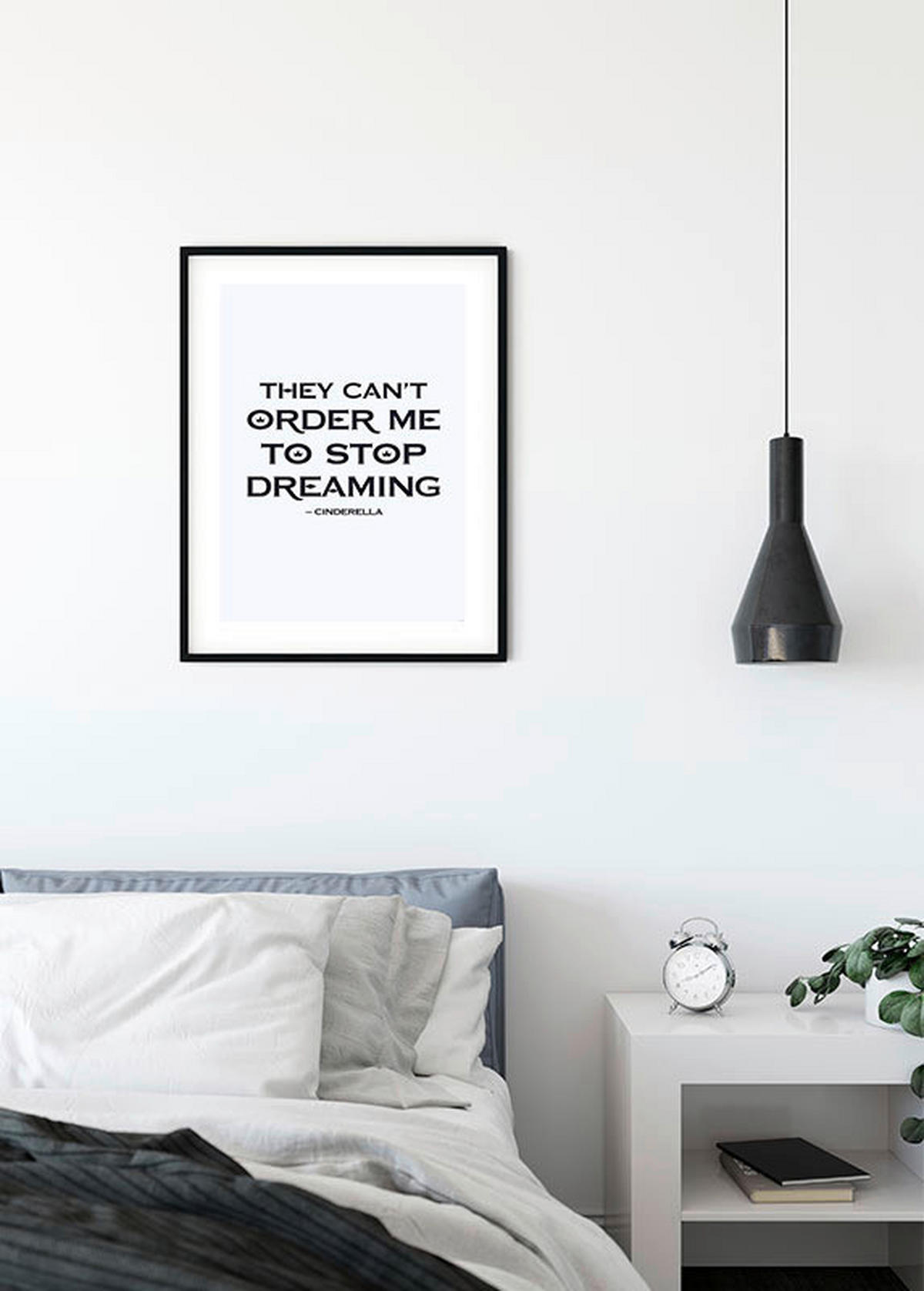 Komar Poster Cinderella Quote Disney B/L: ca. 30x40 cm Cinderella Quote - (30,00/40,00cm) - Komar
