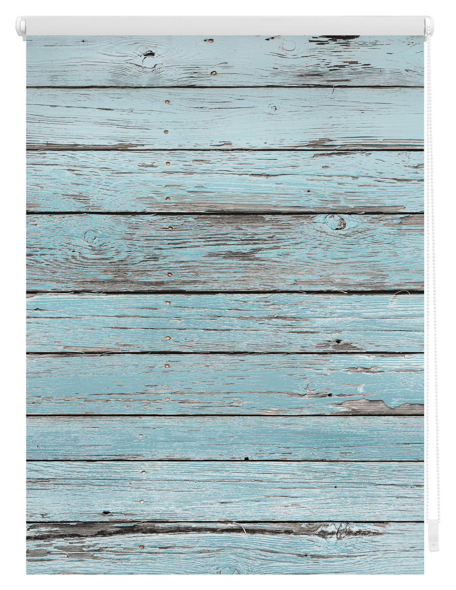 Thumbnail - LICHTBLICK Rollo Bretter Vintage petrol B/L: ca. 80x150 cm