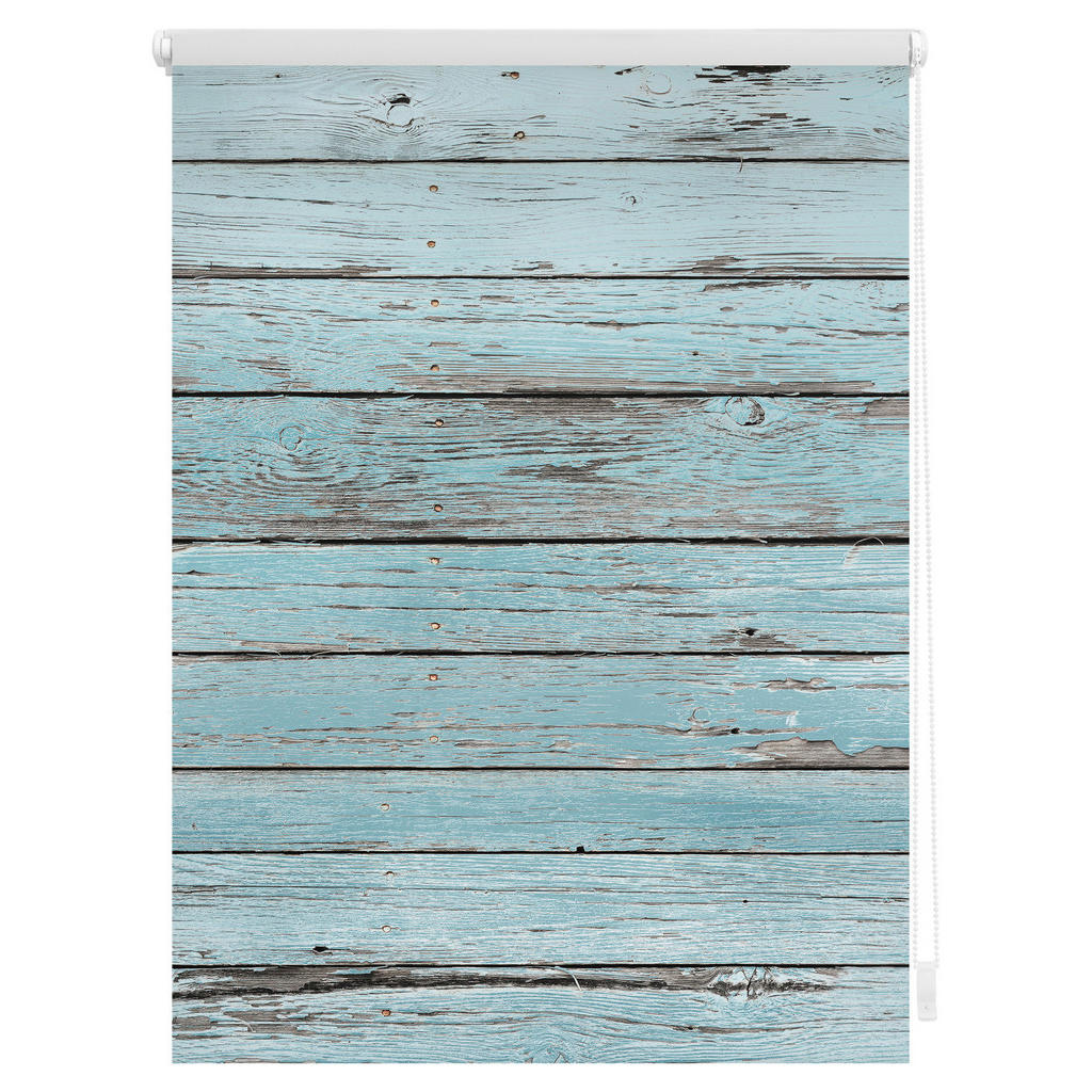 Thumbnail - Rollo Bretter Vintage petrol B/L: ca. 90x150 cm