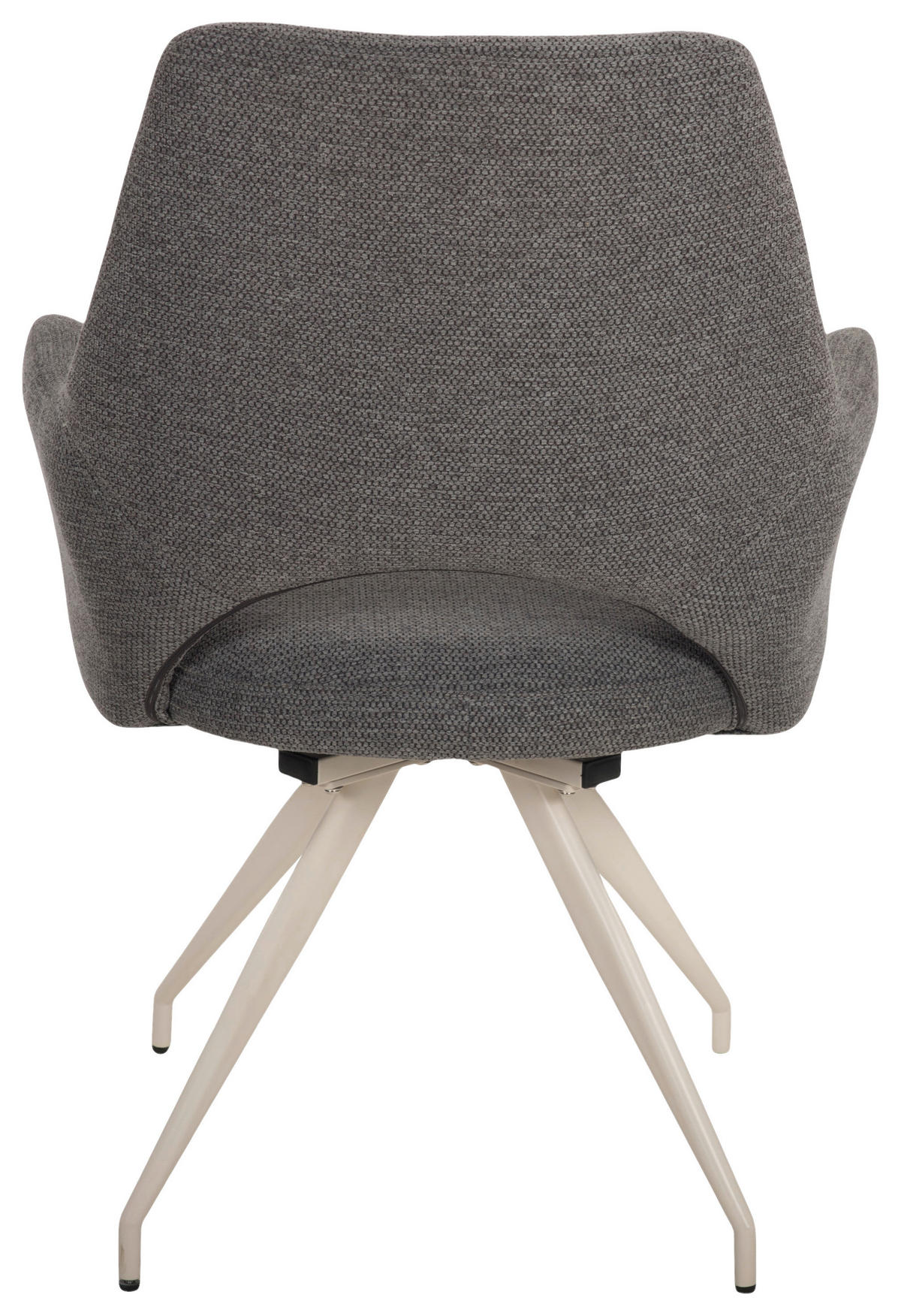 Armlehnstuhl Maila anthrazit Webstoff B/H/T: ca. 62x90x62 cm Maila - creme/anthrazit (62,00/90,00/62,00cm)