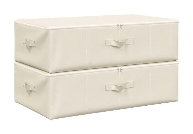 vidaXL Aufbewahrungsbox creme Aufbewahrungsbox - creme - vidaXL