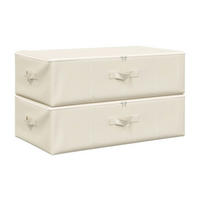 vidaXL Aufbewahrungsbox creme Aufbewahrungsbox - creme - vidaXL