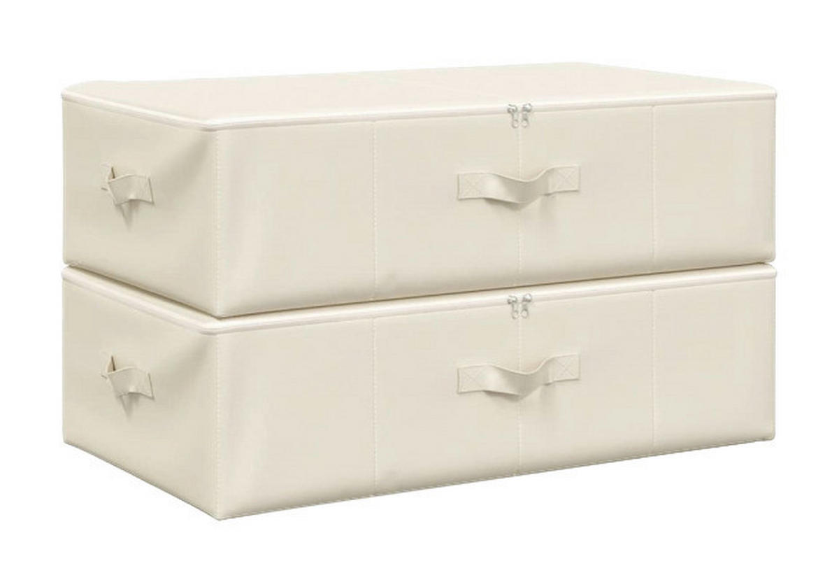 vidaXL Aufbewahrungsbox creme Aufbewahrungsbox - creme - vidaXL
