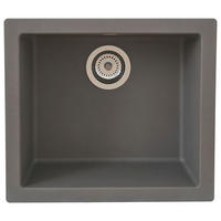Respekta Einbauspüle Ohio 50 x 44 G Beton grau Mineralite B/H/T: ca. 44x19x50 cm Ohio 50 x 44 G - Beton/grau (44,00/19,00/50,00cm) - Respekta