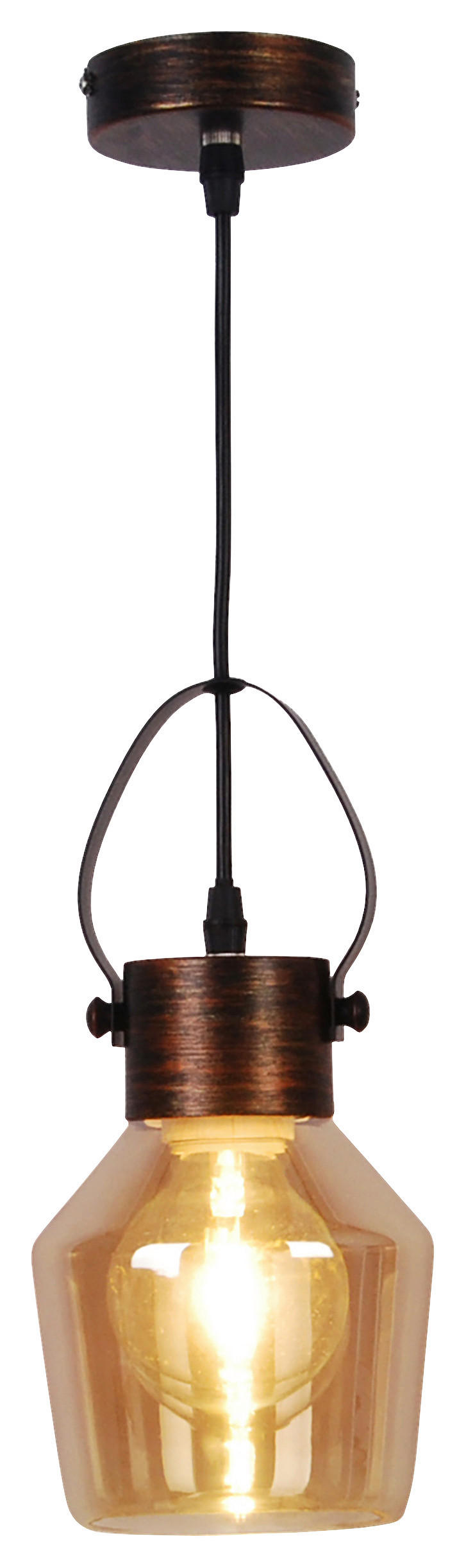 Näve Leuchten Pendelleuchte NV7079515 gelb Glas Metall B/H/T: ca. 14x128x14 cm E27 1 Brennstellen Alex - gelb (14,00/128,00/14,00cm) - Näve Leuchten