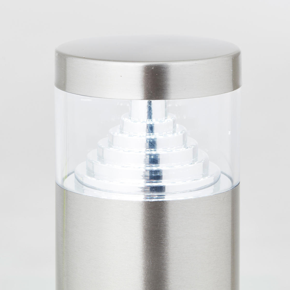 Außenstandleuchte G43484/82 Edelstahloptik B/H/T/D: ca. 7,5x30x7,5x7,5 cm LED-Außenstandleuchte_Avon - Edelstahloptik (7,50/30,00/7,50cm) - Brilliant